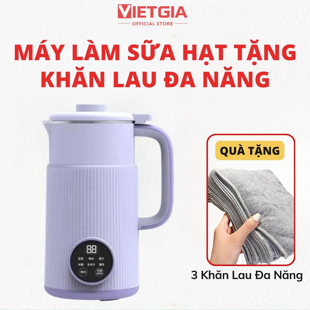 Máy Làm Sữa Hạt Đa Năng OSTMARS 800ML (Bản Tiếng Việt) - Xay Sữa Hạt, Xay Sinh Tố, Nấu Cháo