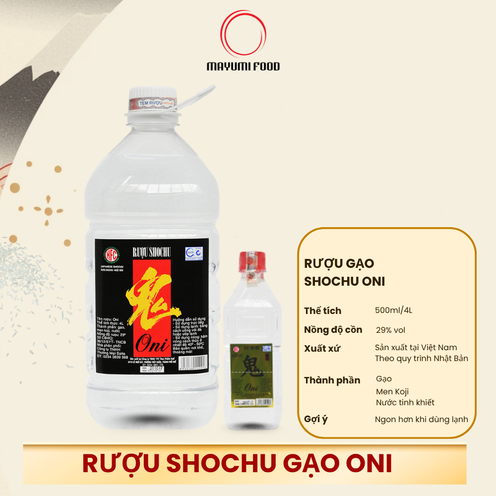 Rượu Gạo Shochu Oni 500ml