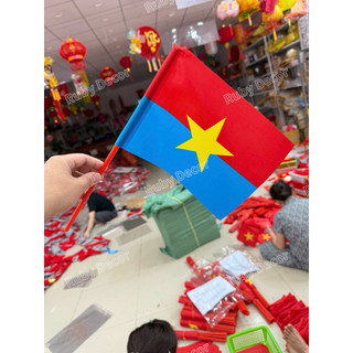 Combo 5 cờ - Cờ Giải Phóng Miền Nam 30/4 - cờ Tổ Quốc cầm tay