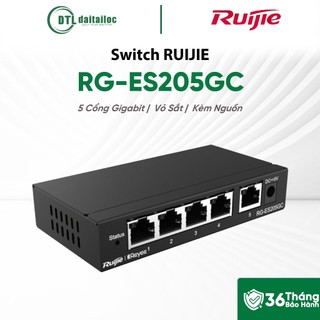 Switch RUIJIE RG-ES205GC 5P Vỏ Sắt | Chính hãng | Bảo hành 36 tháng