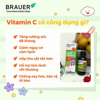 Brauer Liquid Vitamin C dạng lỏng (100ml)