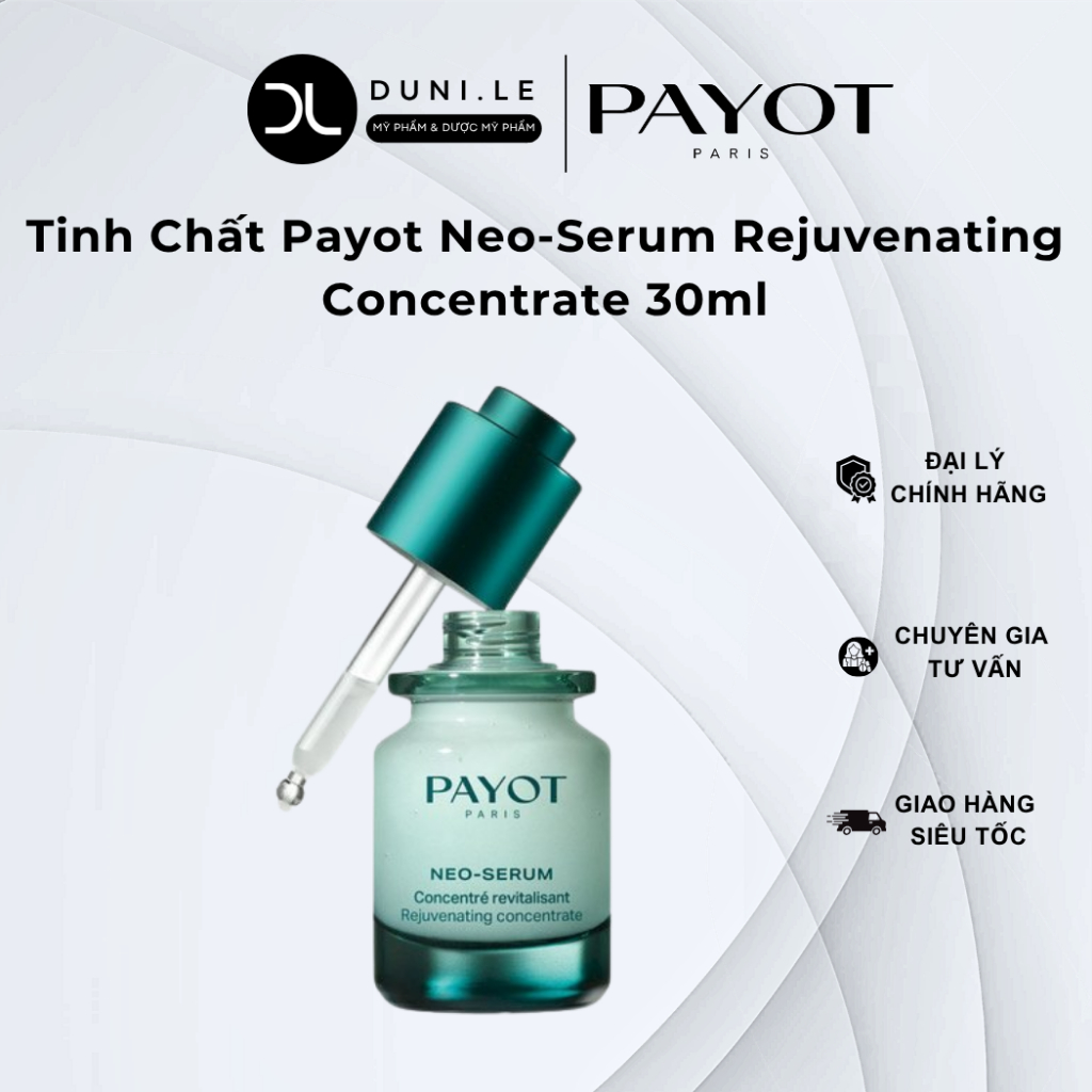 Tinh Chất Payot Neo-Serum Rejuvenating Concentrate 30ml Tái Sinh Năng Lượng Làm Sáng Mịn Da | Duni L
