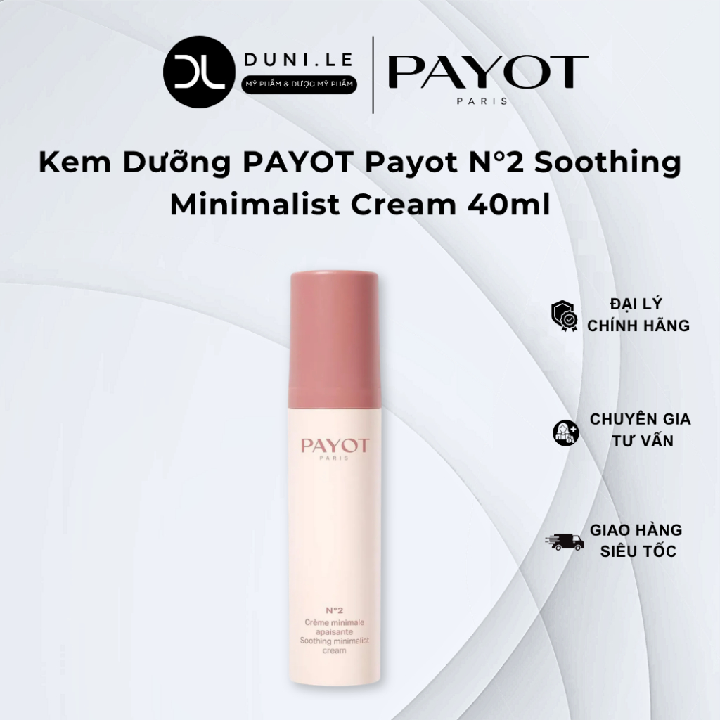 Kem Dưỡng Tối Giản PAYOT Payot N°2 Soothing Minimalist Cream 40ml Làm Dịu Mọi Loại Da | Duni Le Cosm