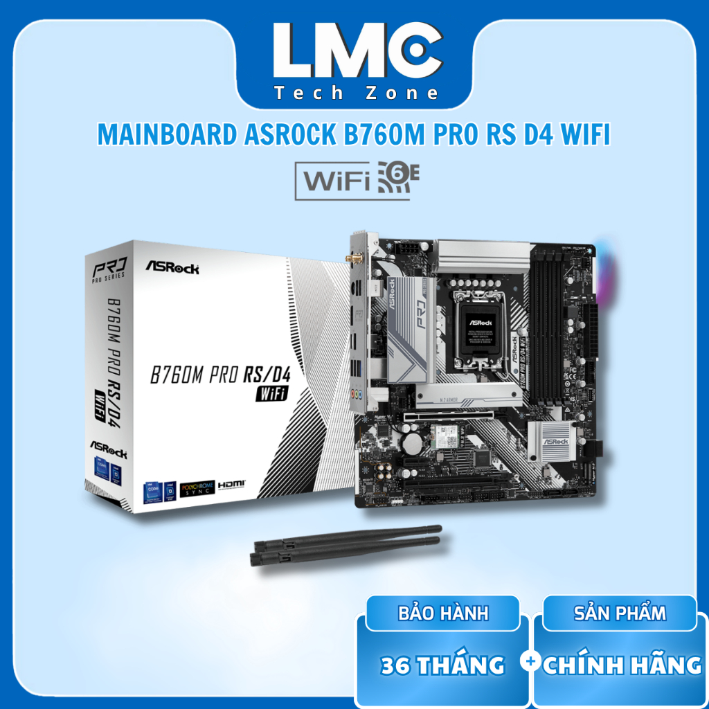 Mainboard ASRock B760M Pro RS/D4 WIFI