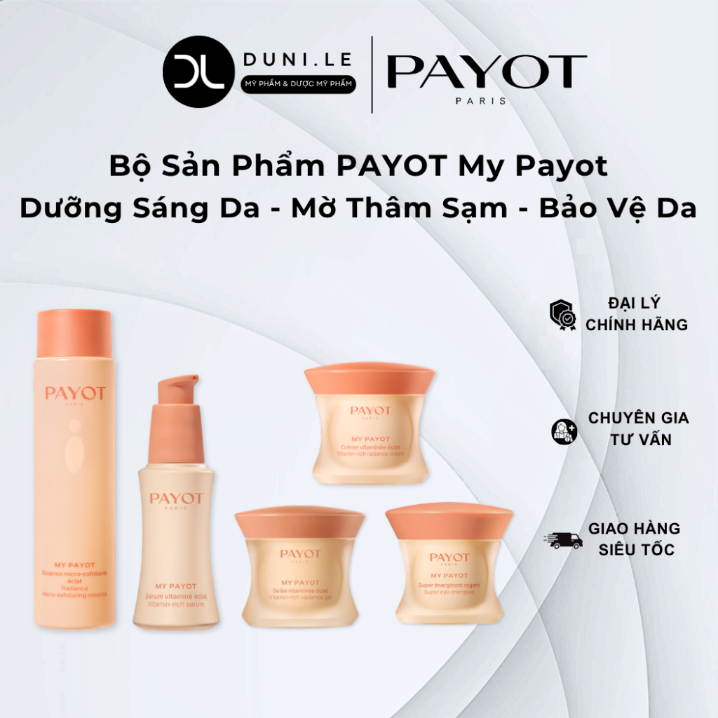Bộ Sản Phẩm PAYOT My Payot Dưỡng Sáng Da, Mờ Thâm Sạm, Bảo Vệ Da | Duni Le Cosmetics