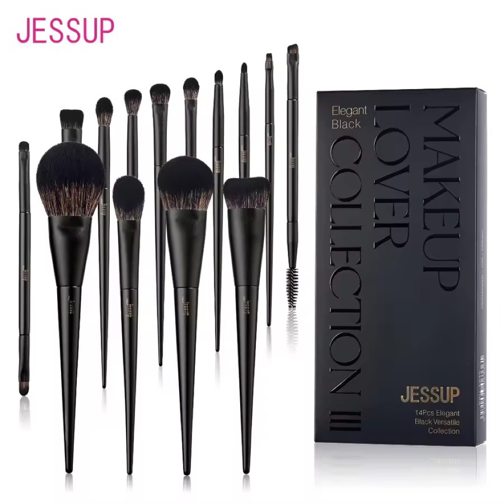 Jessup Bộ Cọ Trang Điểm 14 Chiếc Cọ Trang Điểm Đường Viền Phấn Nền Phấn Mắt