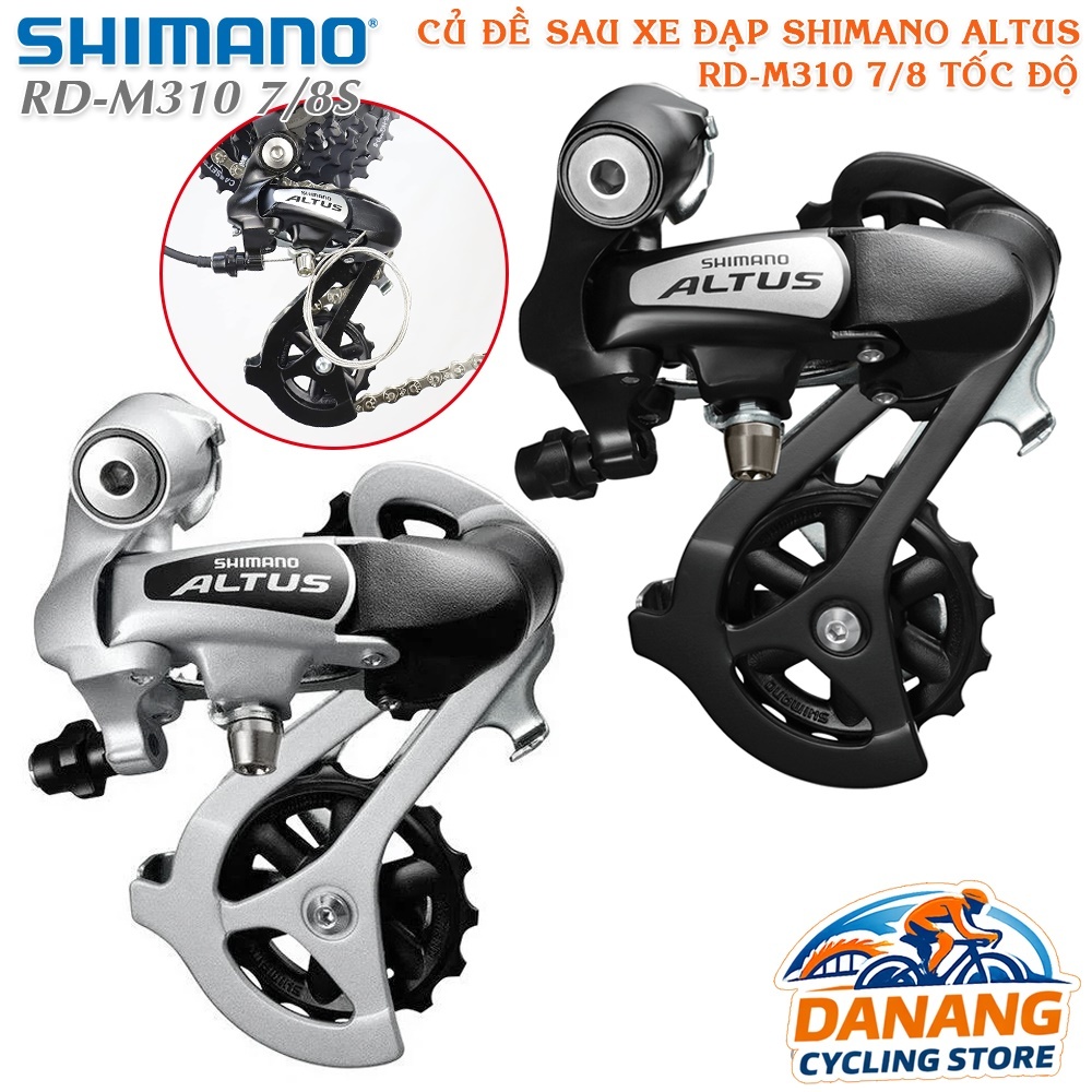Củ Đề Sau Xe Đạp SHIMANO Altus RD M310 7/8 Tốc Độ – Chính Hãng, Không Hộp