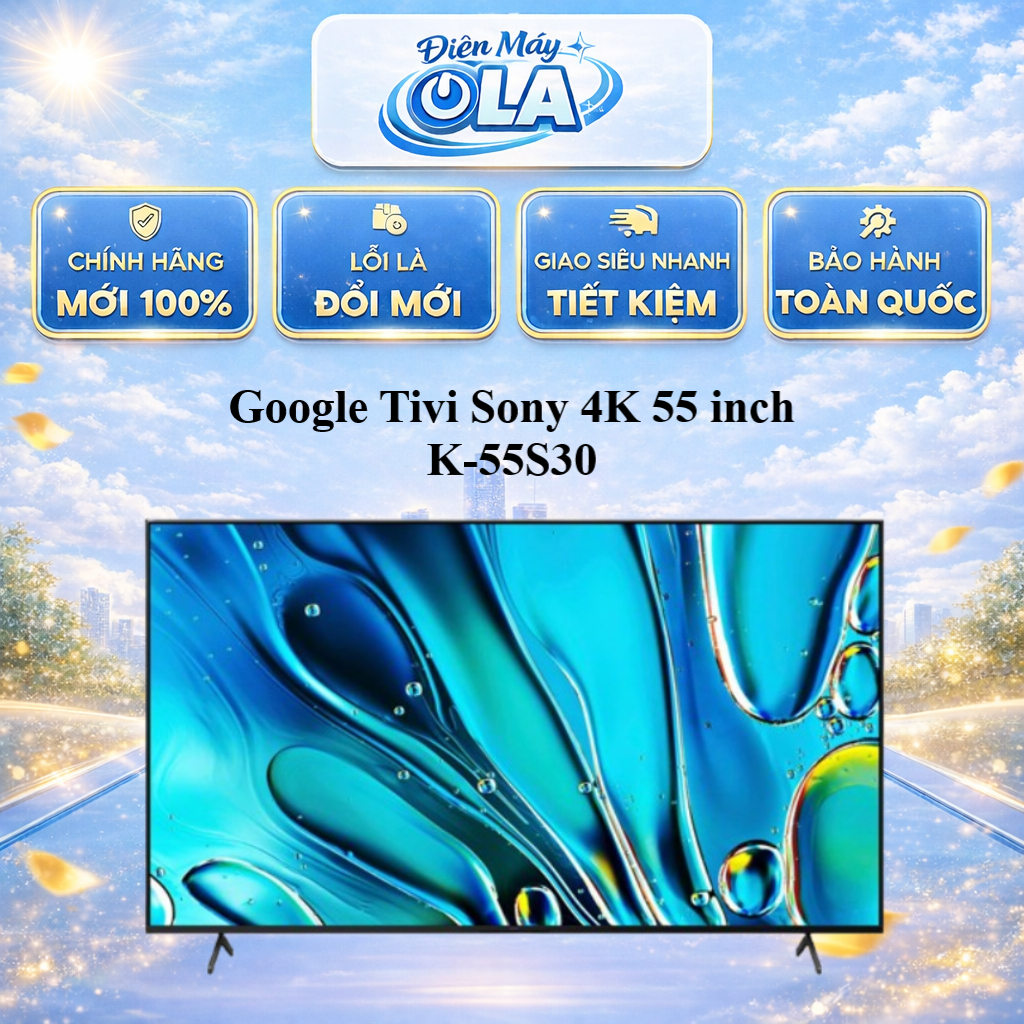 K-55S30 - Google Tivi Sony 4K 55 inch K-55S30 - BẢO HÀNH CHÍNH HÃNG