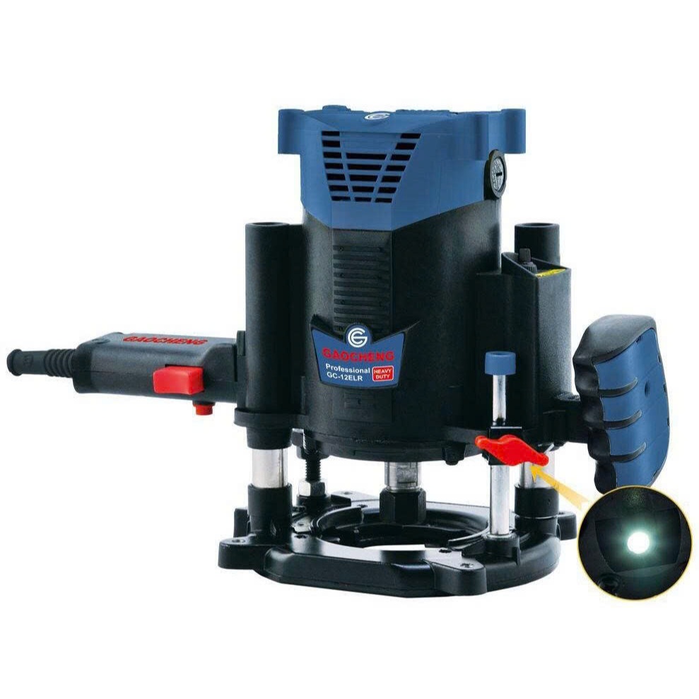 Máy phay Gaocheng GC-RL812 1.800W, tốc độ 23.000rpm, cốt 12mm, hai tay cầm – Bảo hành 6 tháng