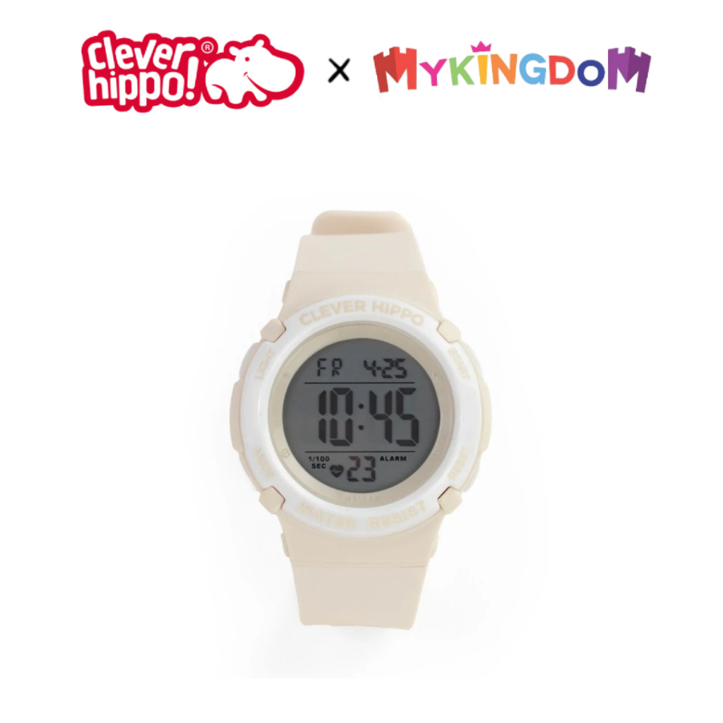 Đồng Hồ Trẻ Em Digital Clever Watch Ivory Thời Thượng CLEVERHIPPO DW003/IVORY