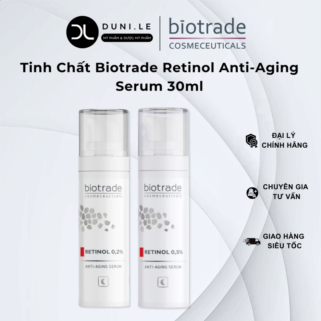 Serum Retinol Biotrade Anti-Age Serum Retinol 0.2% & 0.5% Tái Tạo Da Ít Kích Ứng | Duni Le Cosmetics