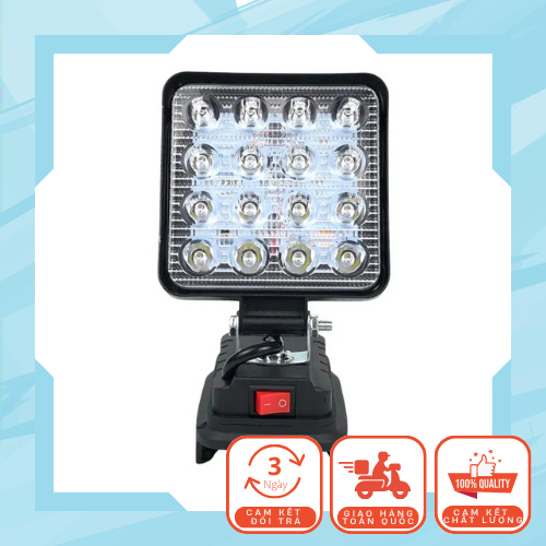 Combo Thân Đèn 16 Bóng Led Và Thân Quạt 8 Inch Chân Pin Phổ Thông Quạt Fan Đèn Led