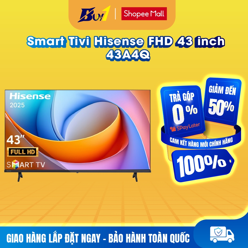 43A4Q - Smart Tivi Hisense Full HD 43 inch 43A4Q - Hàng Chính Hãng