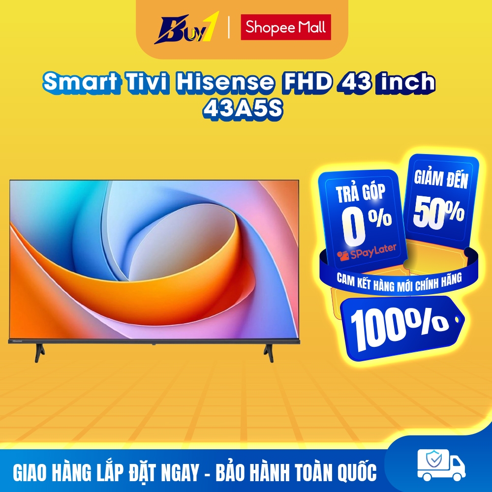43A5S - Smart Tivi Hisense FHD 43 Inch 43A5S - Hàng Chính Hãng