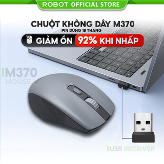 Chuột quang không dây tĩnh âm robot m370 tĩnh âm cảm biến quang học khoảng cách tín hiệu 20m