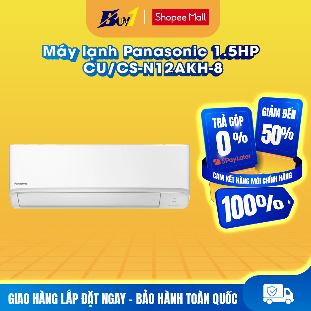 CU/CS-N12AKH-8 - Điều hòa 1 chiều Panasonic 12.000BTU CU/CS-N12AKH-8 - Hàng Chính Hãng