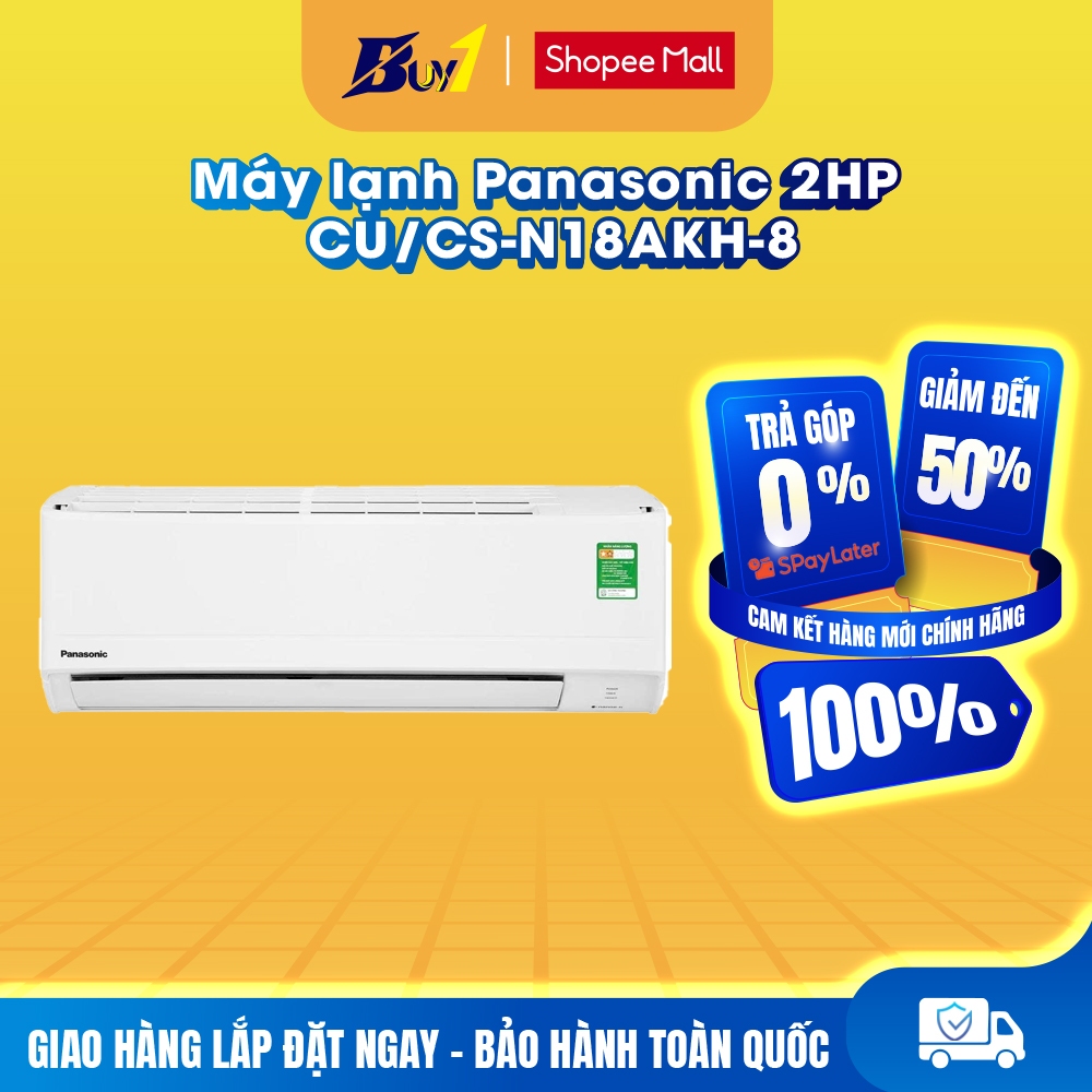 CU/CS-N18AKH-8 - Máy Lạnh Panasonic 1 Chiều 2.0 HP CU/CS-N18AKH-8 - Hàng Chính Hãng
