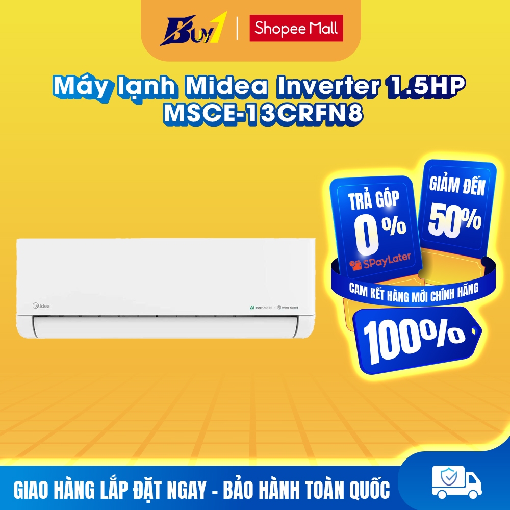 MSCE-13CRFN8 - Máy lạnh Midea Inverter 1.5 HP MSCE-13CRFN8 - Hàng Chính Hãng
