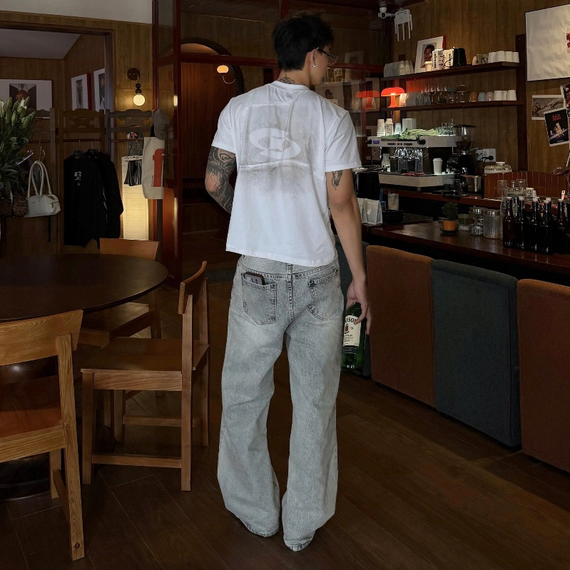 Bad Choices | Áo thun đắp PATCHWORK Tee in hình form fit | BigBuy360 - bigbuy360.vn