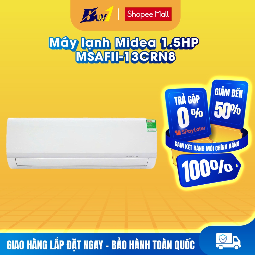 MSAFII-13CRN8 - Máy lạnh Midea 1.5 HP MSAFII-13CRN8 - Hàng Chính Hãng