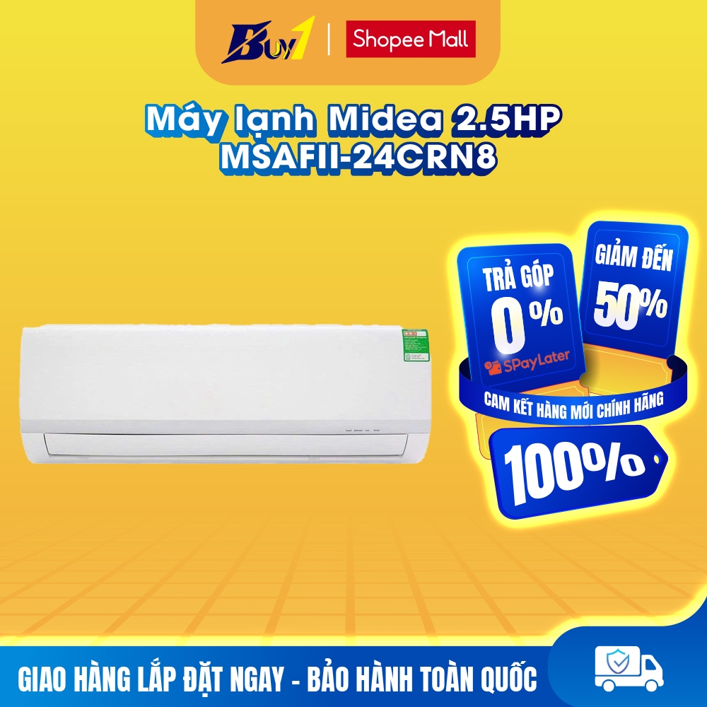 MSAFII-24CRN8 - Điều hòa Midea 1 chiều 24.000Btu MSAFII-24CRN8 - Hàng Chính Hãng