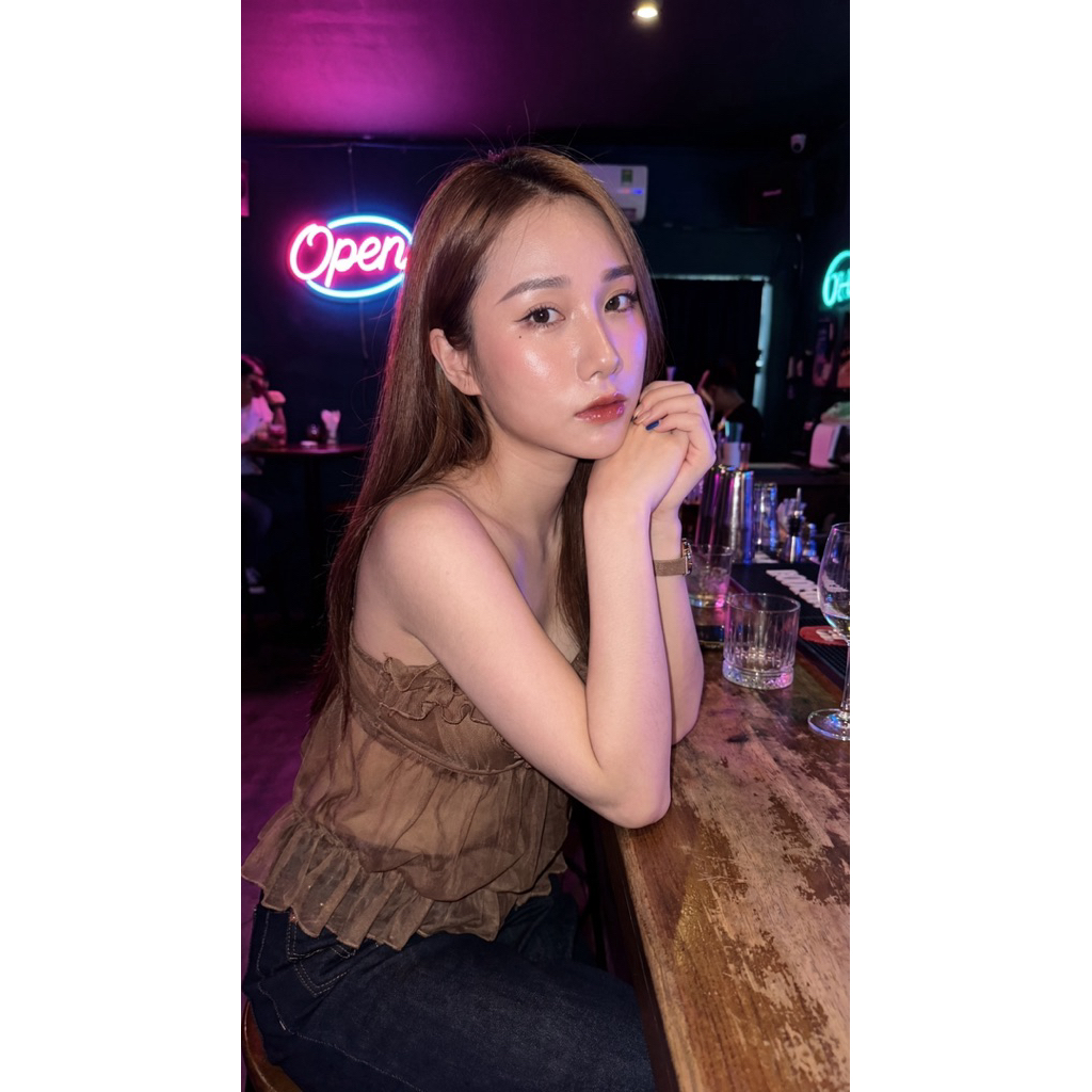 Áo 2 dây nữ bèo ngực phối bo eo TABISHOP Áo kiểu nữ sexy mặc đi chơi hè đi biển du lịch (295) | BigBuy360 - bigbuy360.vn