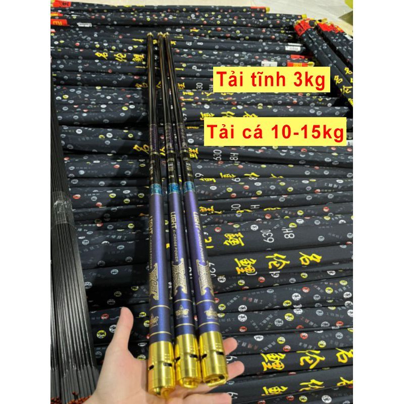 Cần câu tay Chiến Thần 8H - 19i bản đối trọng săn hàng. Cần câu đơn đài 8h chính hãng [Thế Hệ 2]
