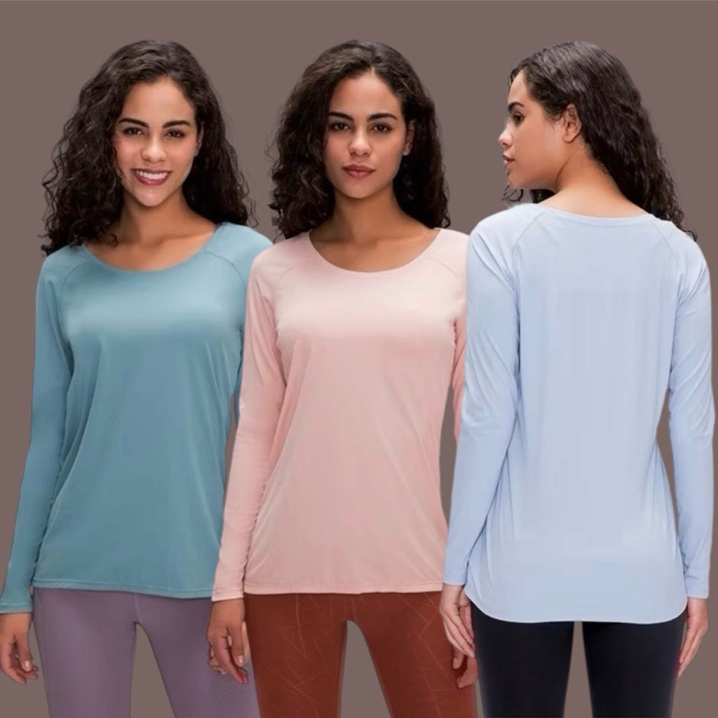 Áo thun thể thao tập gym yoga MEFIT Basic LS Top