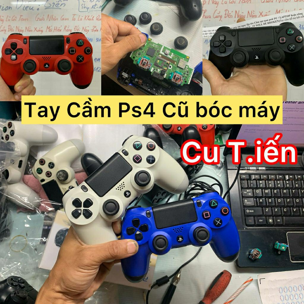 Tay cầm Ps4 cũ bóc máy đã qua sử dụng bảo hành 1 tuần tay game ps4 cũ bóc máy second hand controller