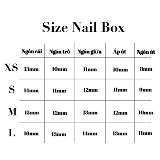 Móng tay giả - Móng tay thiết kế - Nail box mã AMT41