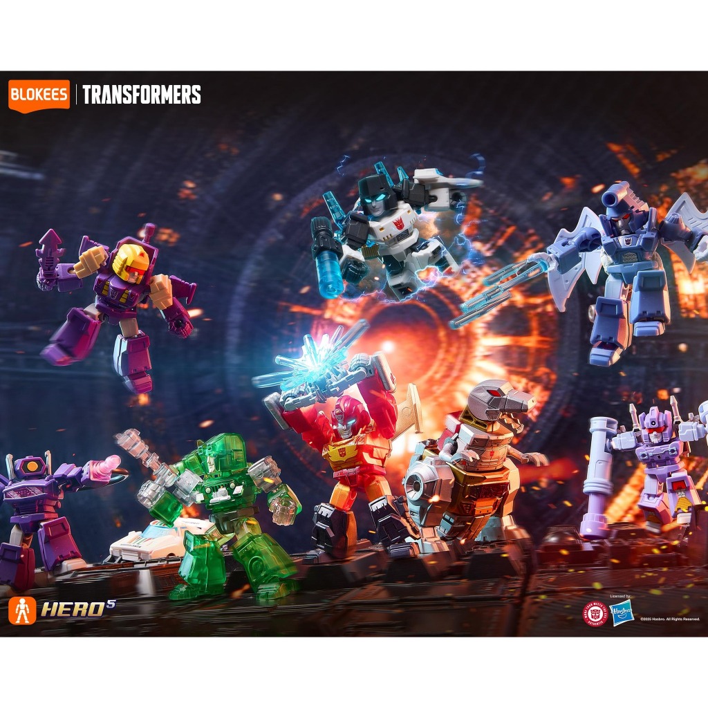 [Hàng Sẵn] [Hộp Mù] Mô hình Blindbox Blokees - Transformers Defender Version 04 - DV04 Tyrant Fury