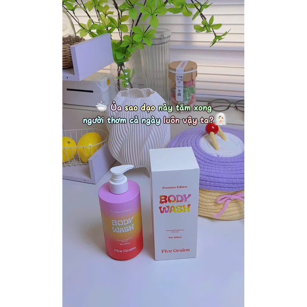 [Nhập khẩu] Sữa tắm Five Grains Niacinamide Body Wash