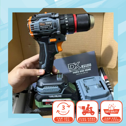 Máy Khoan Pin DKPRO DK13MMACB CP Động Cơ Không Chổi Than Chân Pin Phổ Thông