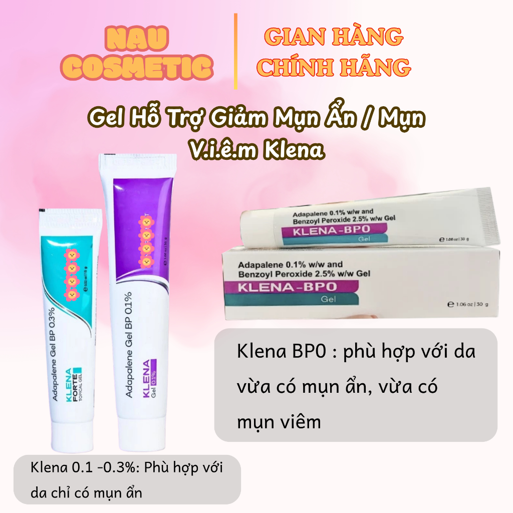 [ATUH] Gel Klena hỗ trợ giảm mụn ẩn/ mụn v..i...ê...m , kiểm soát dầu thừa