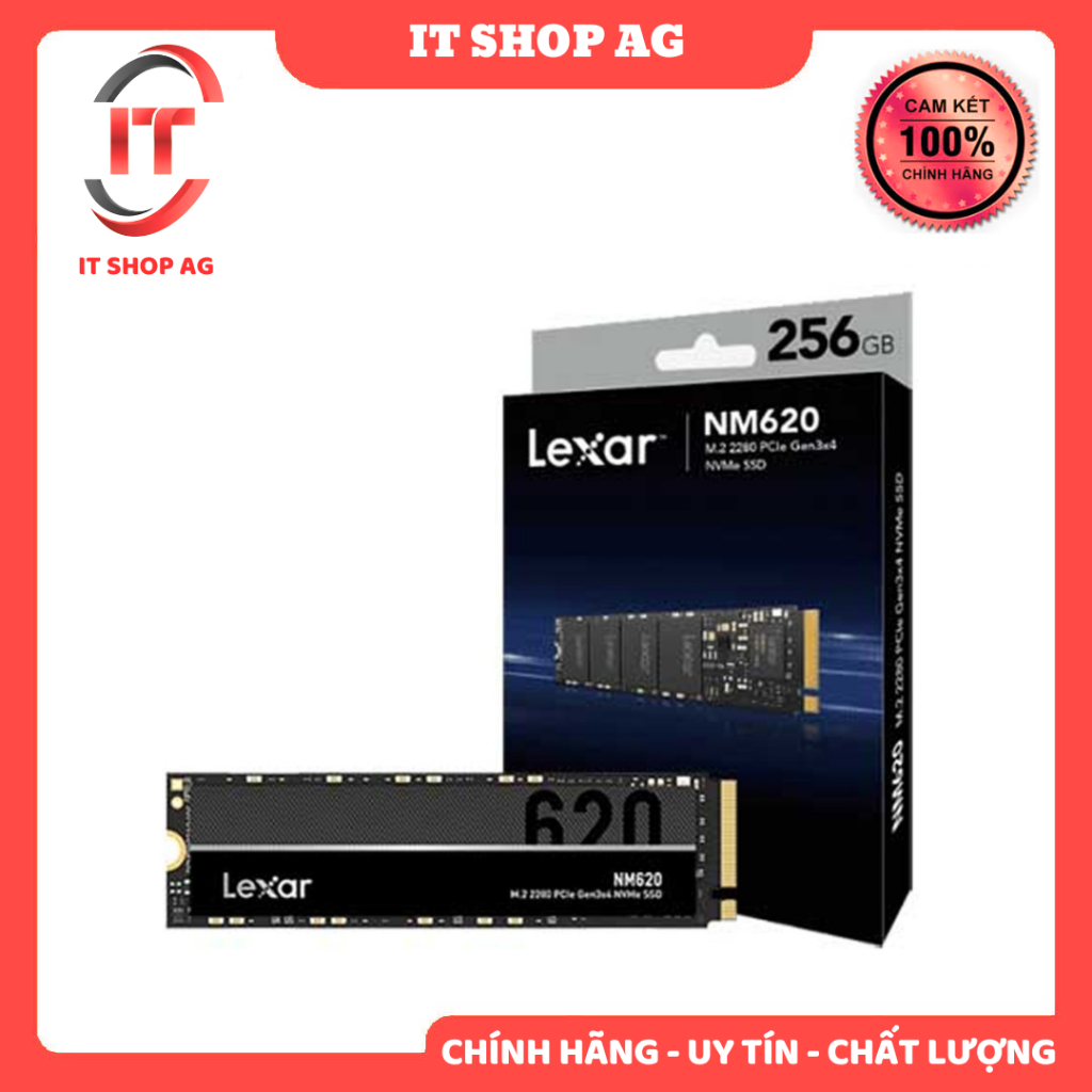 Ổ cứng SSD LEXAR NM620 256GB NVMe Gen3x4 (LNM620X256G-RNNNG) Chính hãng
