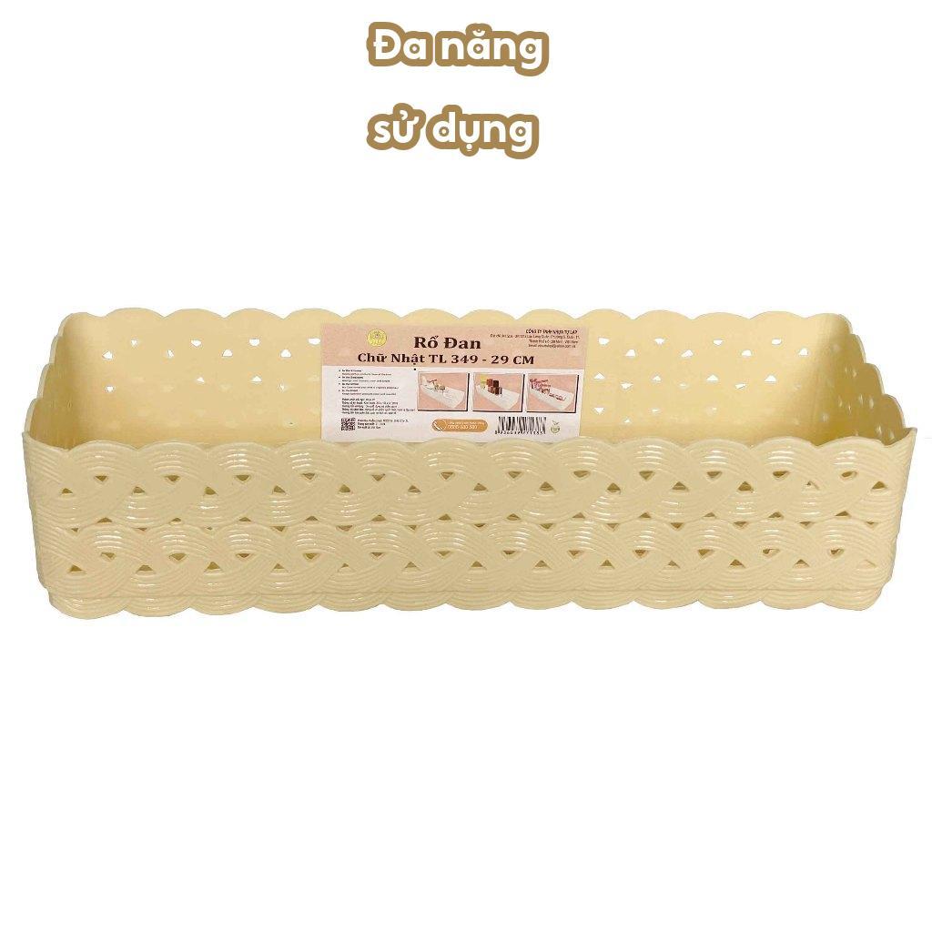 Rổ đan chữ nhật TỰ LẬP TL349 - 29cm