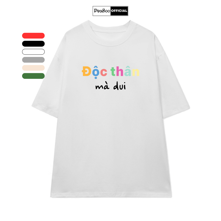 Áo Thun Nữ, Áo Phông Unisex By PEABOO Mã TN Monster Chất Cotton Thoáng Mát Form Rộng Tay Lỡ Cho Nam Nữ | BigBuy360 - bigbuy360.vn