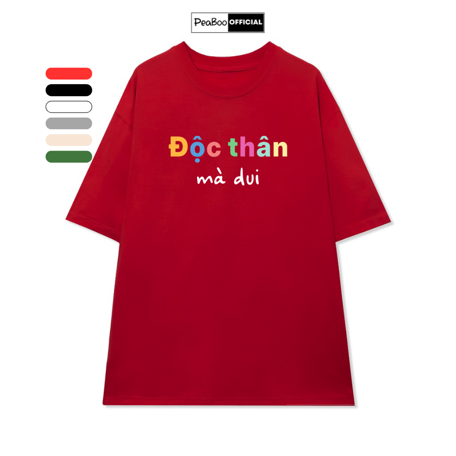 Áo Thun Nữ, Áo Phông Unisex By PEABOO Mã TN Monster Chất Cotton Thoáng Mát Form Rộng Tay Lỡ Cho Nam Nữ | BigBuy360 - bigbuy360.vn