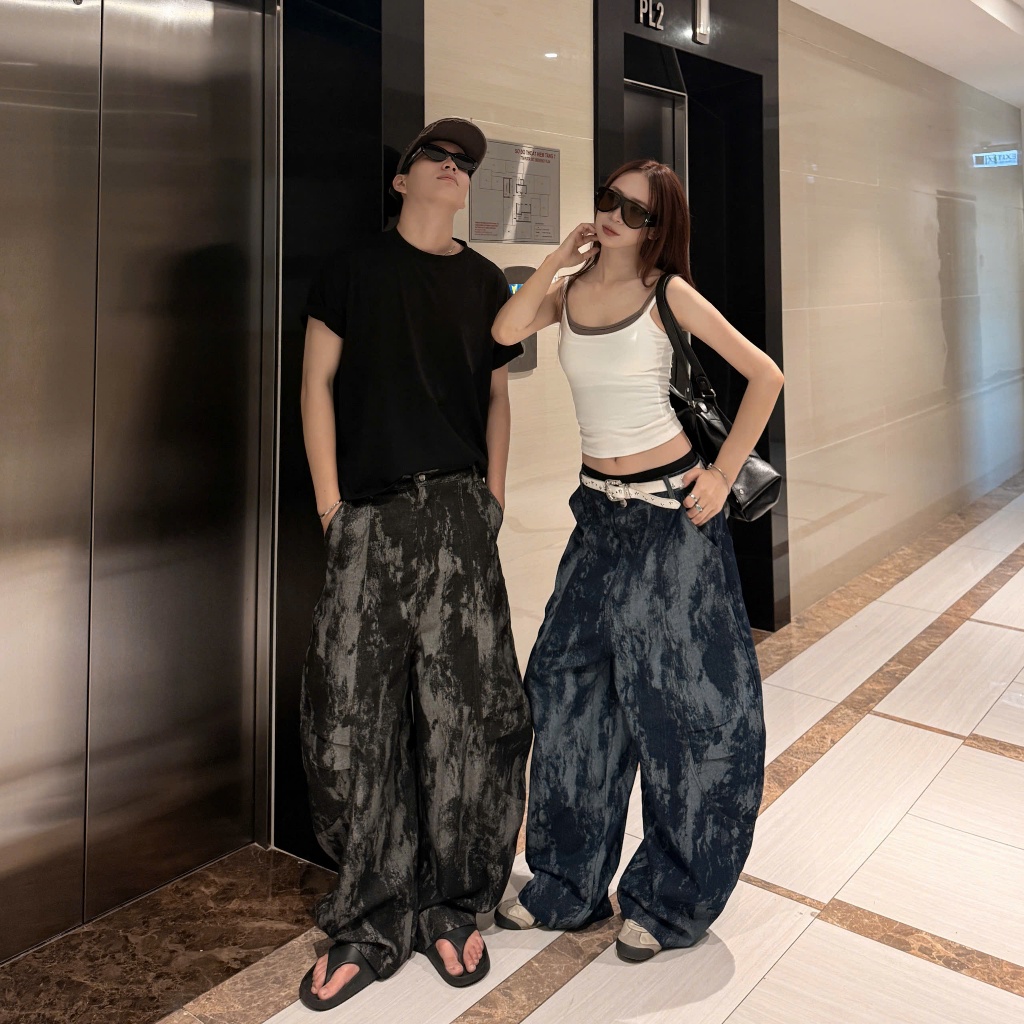 [SẢN PHẨM MỚI] Quần Jeans Loang Ống Cong SSS.A Đứng Form Phong Cách Retro Tôn Dáng Độc Lạ Được Xử Lý Kĩ Xu Hướng Hot | BigBuy360 - bigbuy360.vn