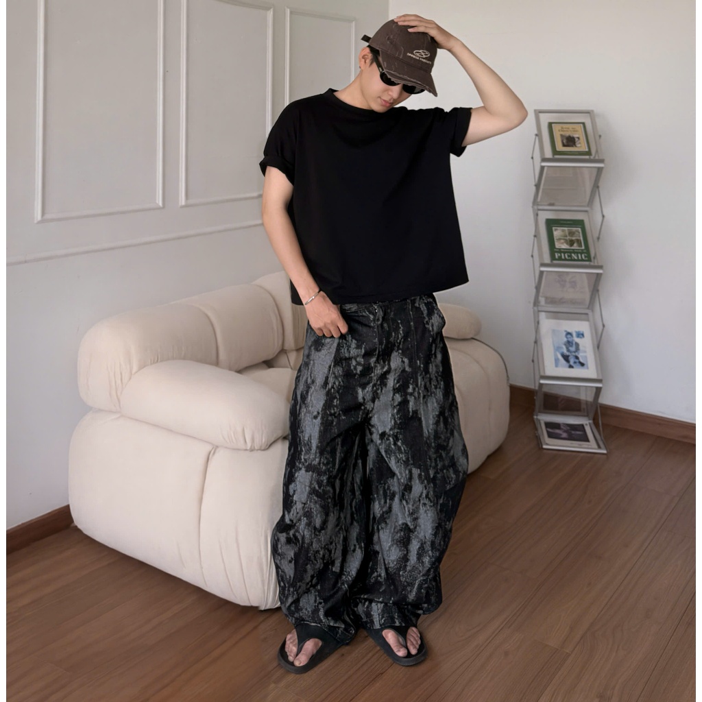[SẢN PHẨM MỚI] Quần Jeans Loang Ống Cong SSS.A Đứng Form Phong Cách Retro Tôn Dáng Độc Lạ Được Xử Lý Kĩ Xu Hướng Hot | BigBuy360 - bigbuy360.vn