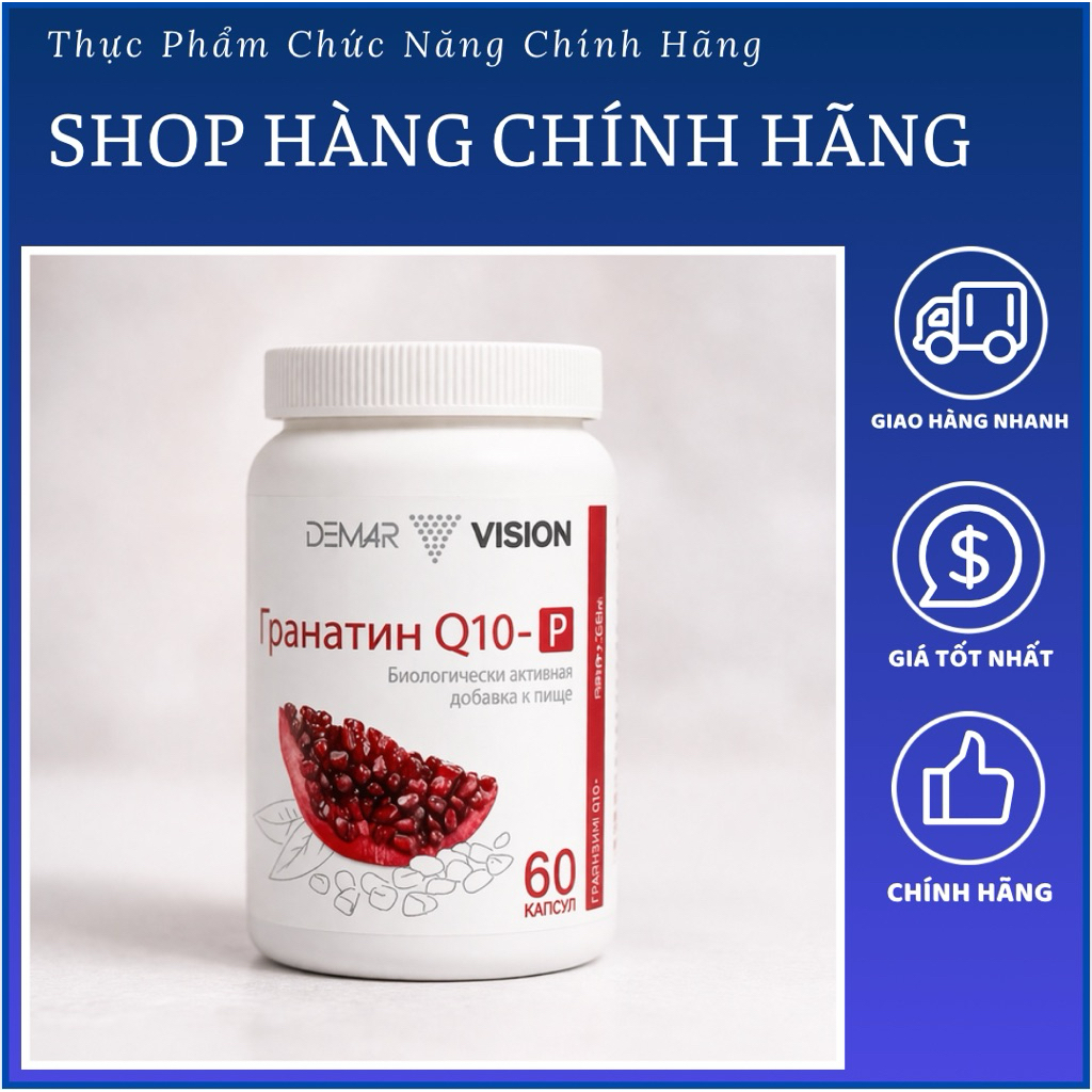 [Chính Hãng] Viên Uống Garatin Q10 Dem4r Vision - 60 viên