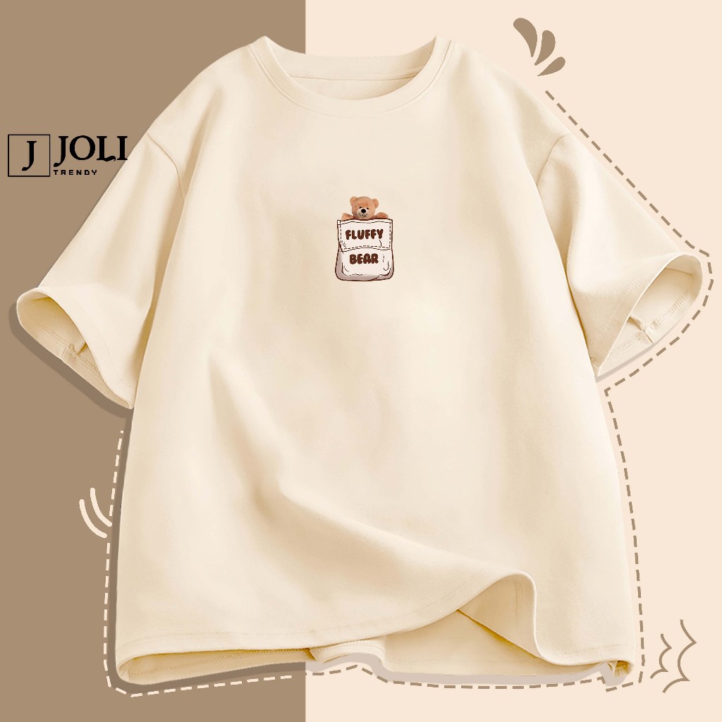 Áo Thun Nam Nữ Unisex Tay Lỡ By JOLI Mã BST01 Hình in Mini Cute Chất Cotton Form Rộng Phong Cách Ulzzang J Joli Trendy | BigBuy360 - bigbuy360.vn