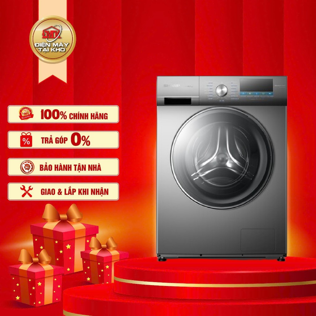 Máy giặt Sharp Inverter 9 kg ES-FM90CB-DG