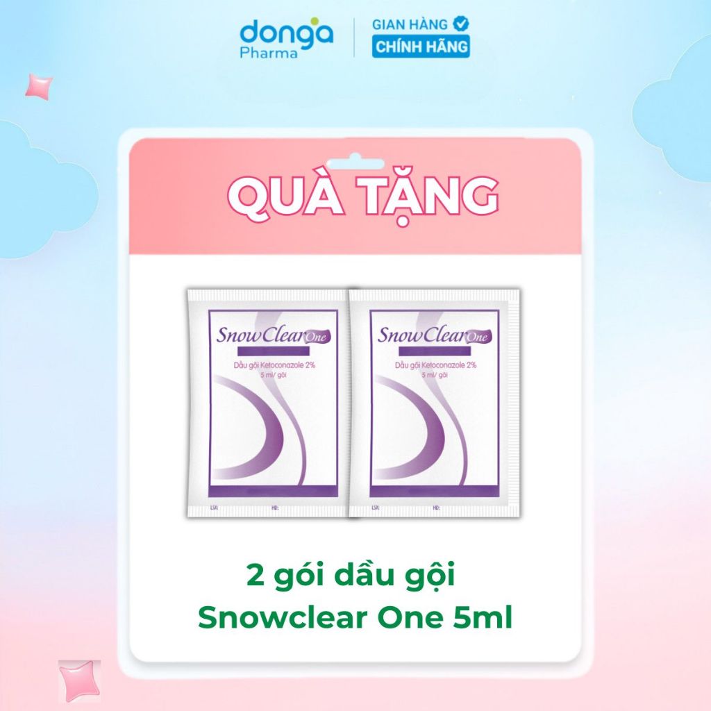|QUÀ TẶNG KHÔNG BÁN| Dầu gội Snow Clear One 5ml/gói - Sạch gàu, sạch nấm ngứa da đầu