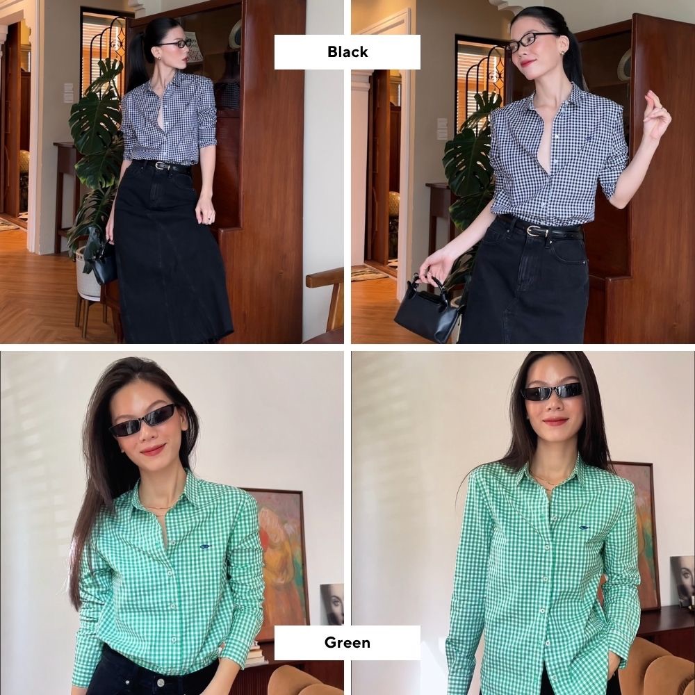 TheBlueTshirt - Áo sơ mi tay dài phom regular nữ - The A Classic Shirt - Women | BigBuy360 - bigbuy360.vn