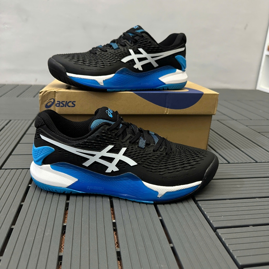 Giày Pickleball/Tennis - GEL 9 ĐEN ĐẾ XANH - 93 SNEAKER