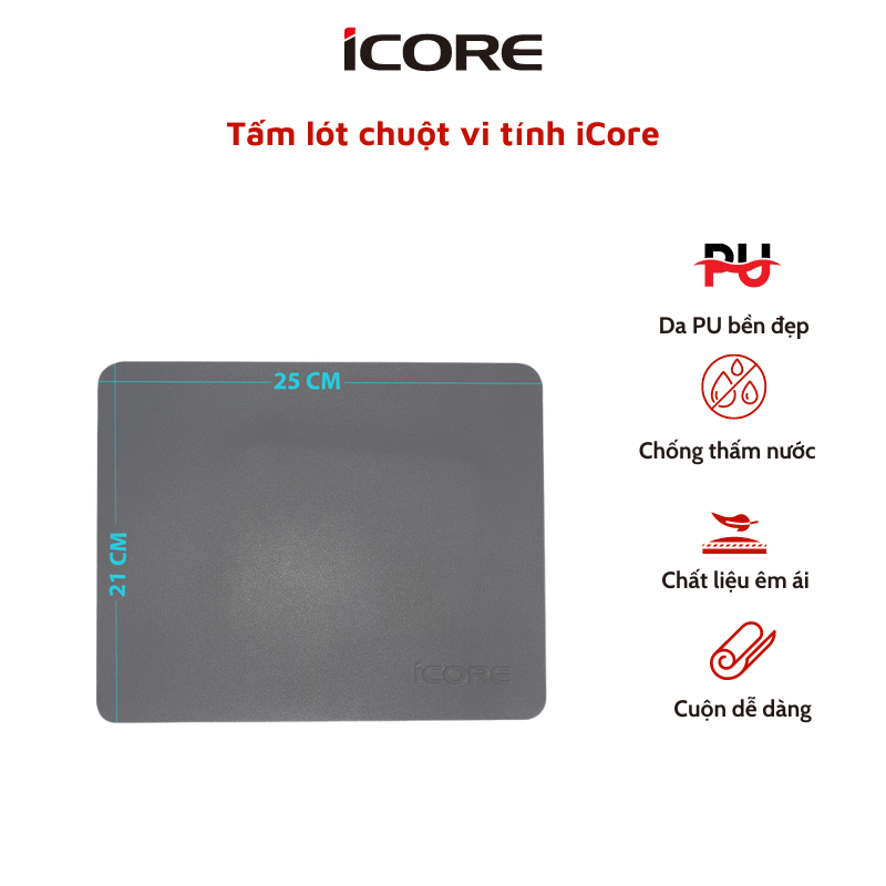 Tấm lót chuột iCore 2520 - HÀNG CHÍNH HÃNG
