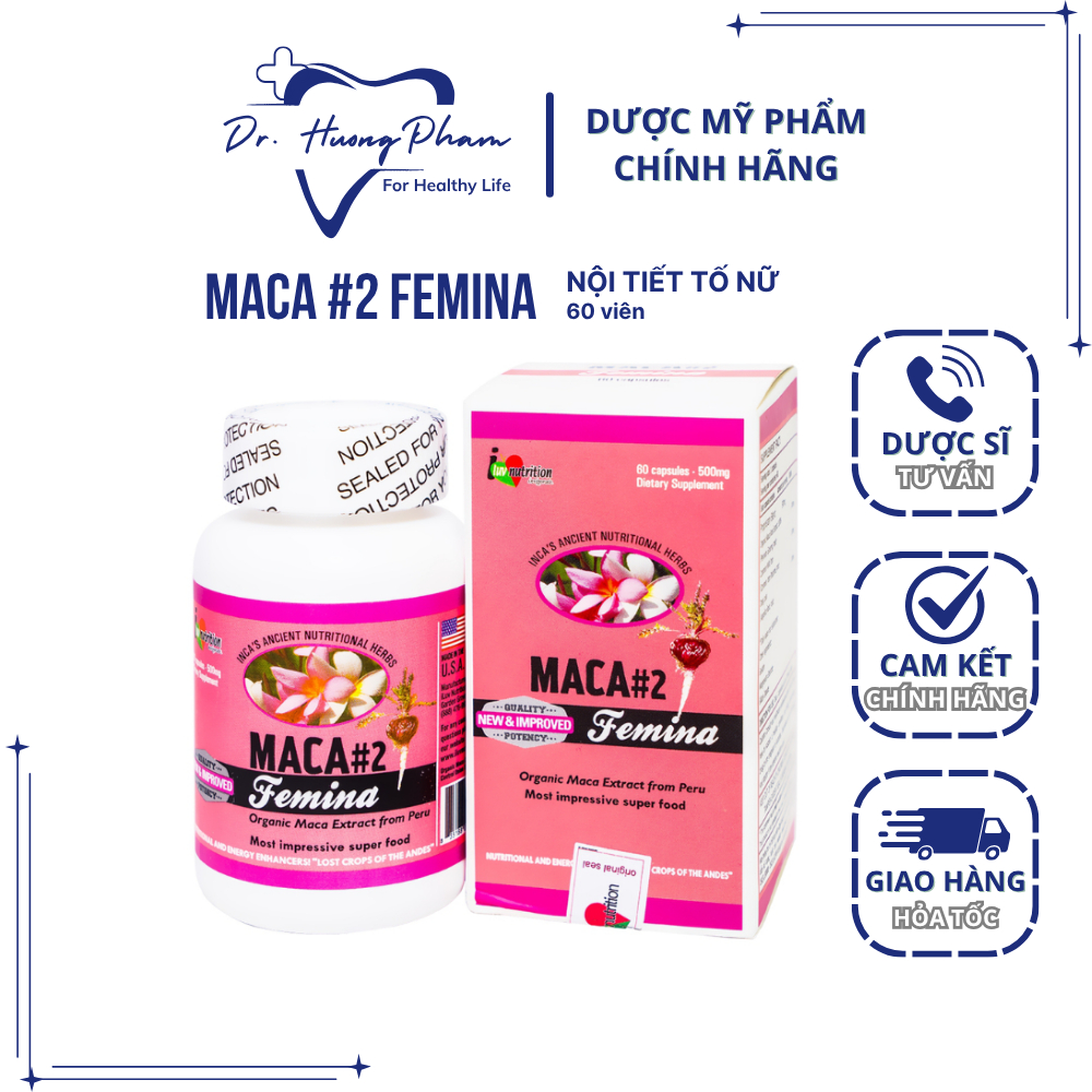 Maca 2 Femina - Hỗ trợ tăng cường nội tiết tố nữ