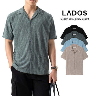 [OUTLET - KHÔNG ĐỔI TRẢ] Áo Sơ Mi Thun Gân Casual Nam LADOS-8179 Mát Mẻ, Co Giãn Tốt, Dễ Phối Đồ, Basic Trẻ Trung