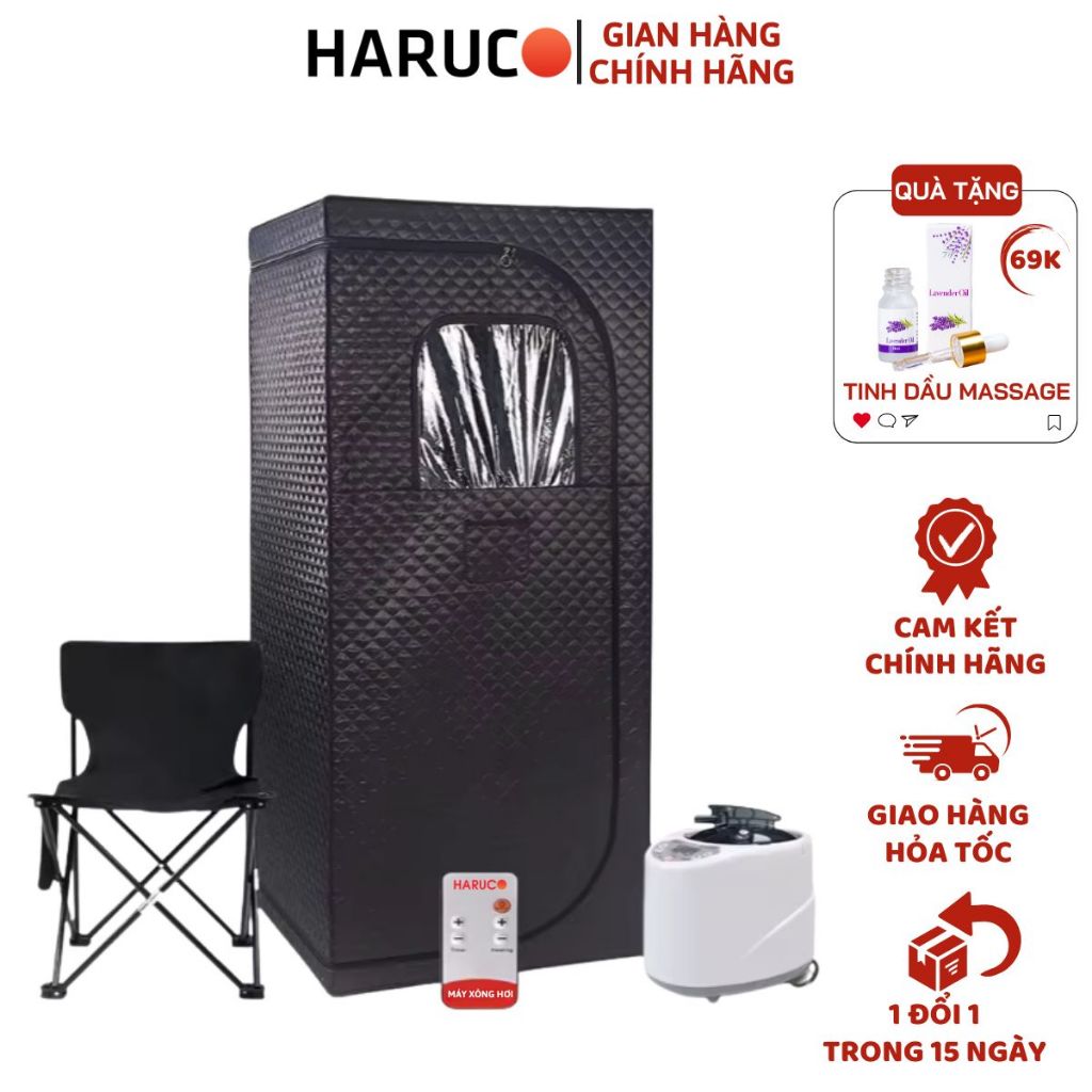 Phòng Xông Hơi Di Động Haruco Dễ Dàng Lắp Đặt Tiện Lợi Mang Theo Mọi Nơi Tiết Kiệm Không Gian